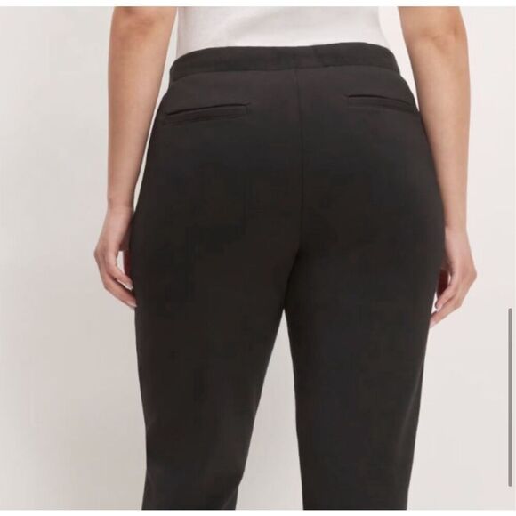 Everlane Womens Black Pintuck Seam Stretch The Dream Tapered Ankle Pant Size XS - Picture 5 of 12
